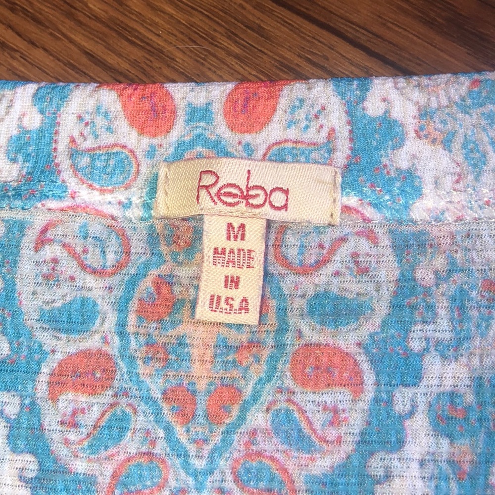 Reba V-Neck Rhinestone Designed Top Medium - Picture 7 of 8